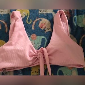 Pink bathing suit top